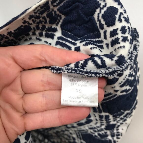 Parker naima dress in navy fit and flare boho‎ print - Picture 6 of 6